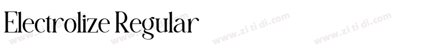 Electrolize Regular字体转换